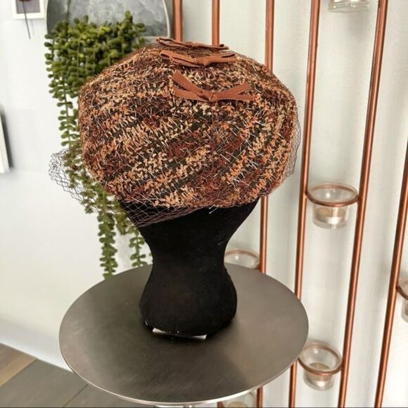 Vintage Valerie Modes Pillbox Hat Union Made Hat main image 8